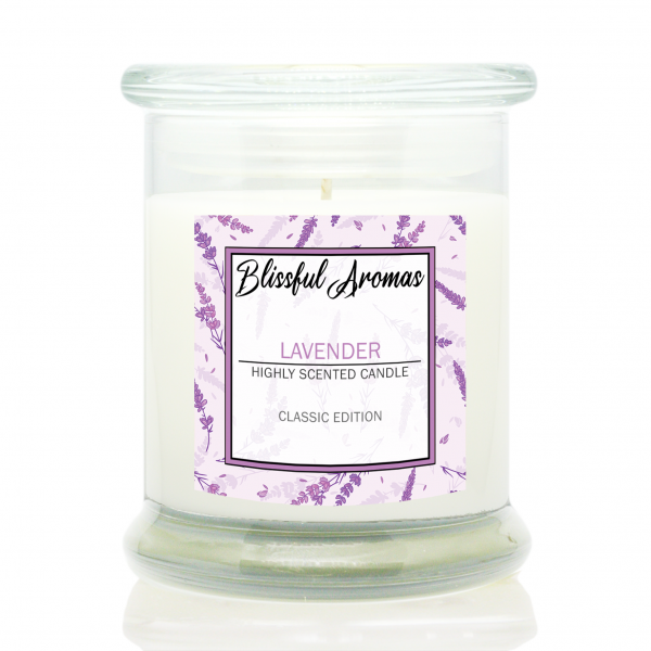 Lavender (Kleine Duftkerze mit Schmuck)